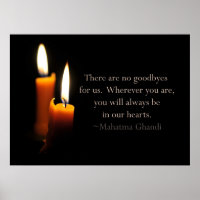 Candles and Ghandi quote