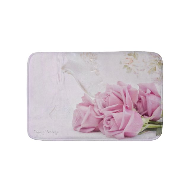 Candles and Roses Bath Mat (Front)