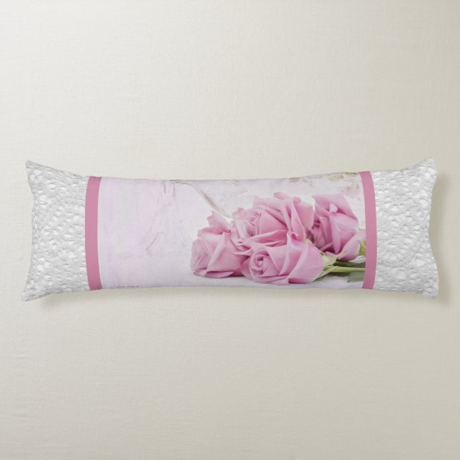 Candles and Roses Body Pillow (Front)