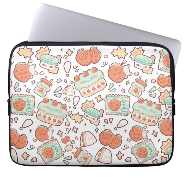 Candles Cake Laptop Sleeve (Front)