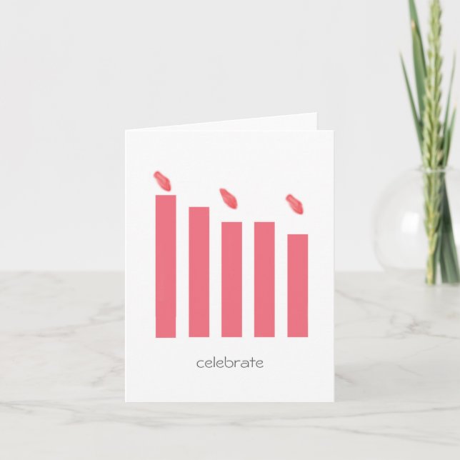 Candles Folded Greeting Card (Front)