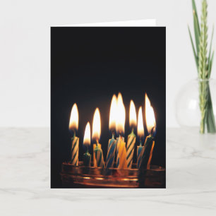 Candles for complaños card
