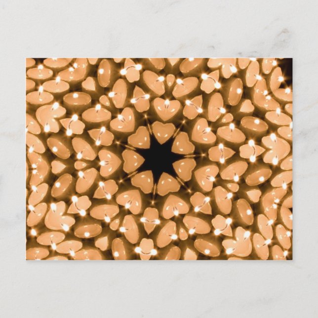 Candles Kaleidoscope Postcard (Front)