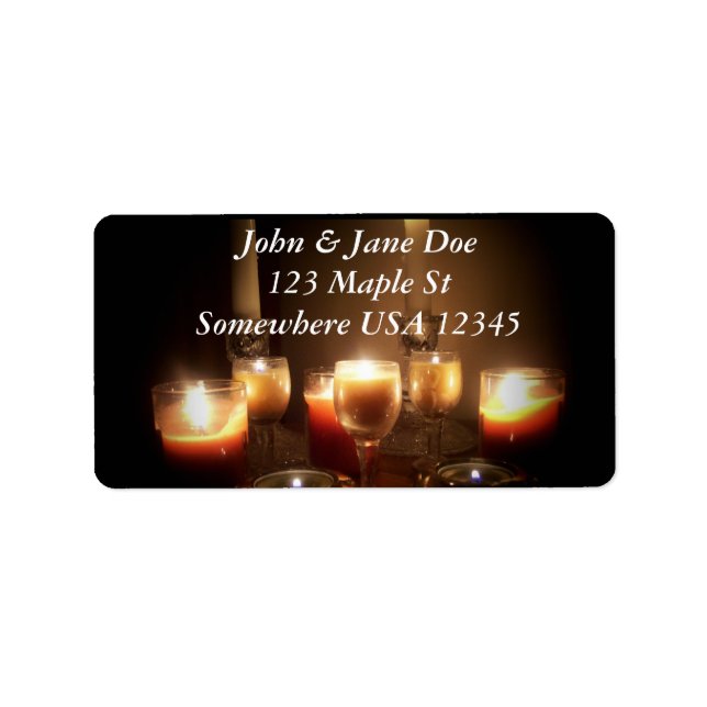 Candles Label (Front)
