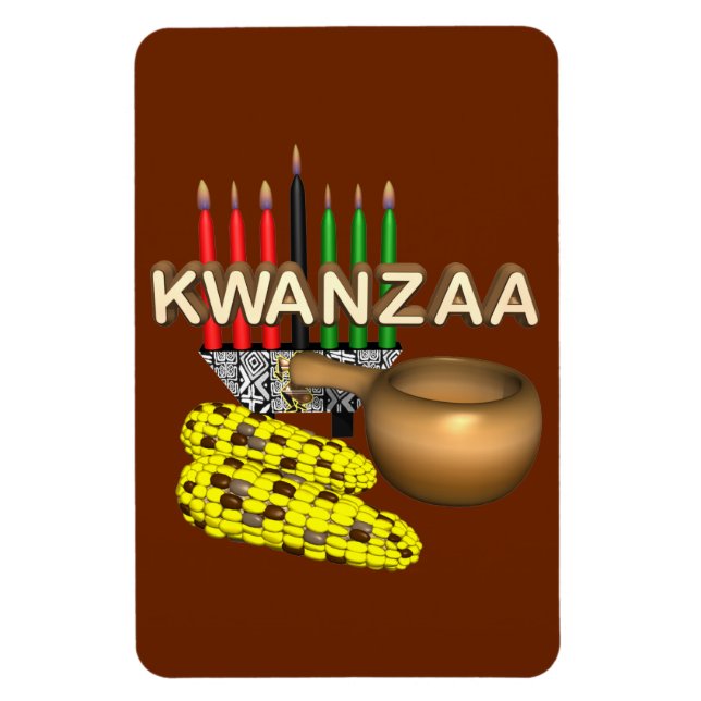 Candles of Kwanzaa - Magnet (Vertical)
