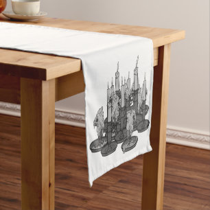 Candles Short Table Runner