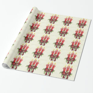 candles wrapping paper