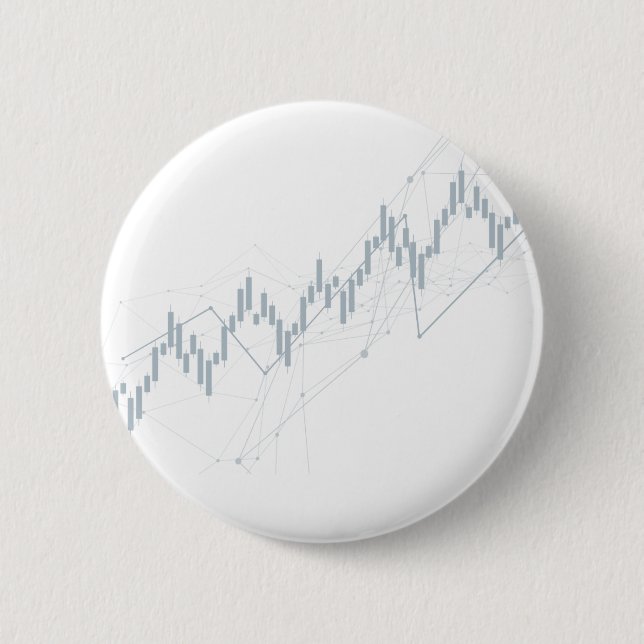 Candlestick chart 2 inch round button (Front)