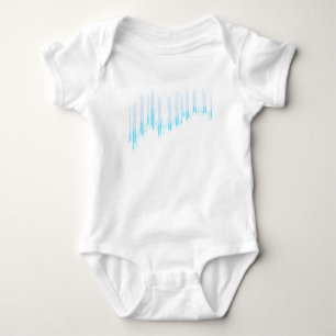 Candlestick chart baby bodysuit