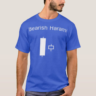 Candlestick Pattern BlackampWhite Bearish Harami T-Shirt