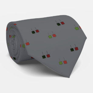 Candlestick patterns neck tie
