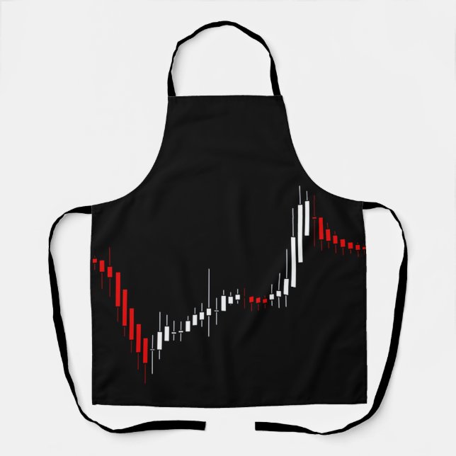 Candlestick Stock Market Chart Apron (Front)