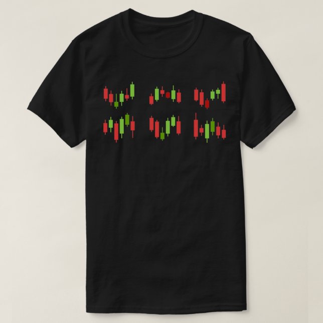 Candlesticks trading sticker set T-Shirt (Design Front)