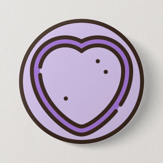 candy-1 3 inch round button (Front)
