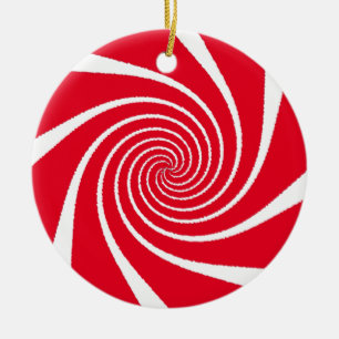 Candy 1   MERRY CHRISTMAS   m3galleryStudio  Ceramic Ornament