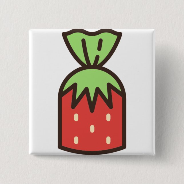 candy-4 2 inch square button (Front)