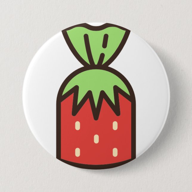 candy-4 3 inch round button (Front)