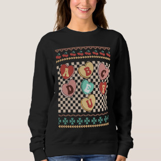 Candy ABC Anti Valentine's Day Funny Alphabet Lore Sweatshirt