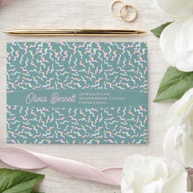 Candy Abstract Design Envelope (Wedding)