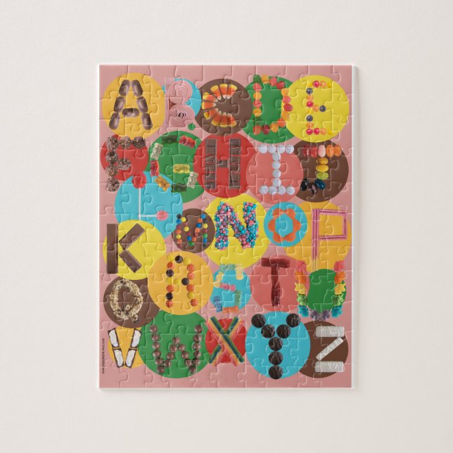 Candy Alphabet Puzzle - Apprenez les ABC (Vertical)