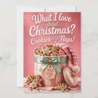Candy and Cuddles Funny Christmas Greeting Card