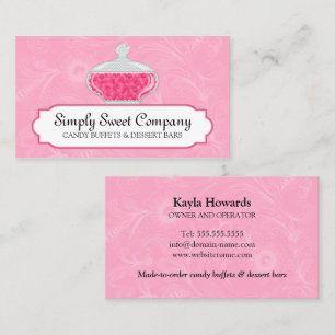 Candy and Dessert Buffet Business Card