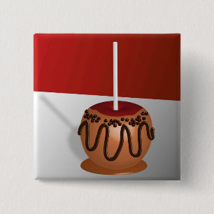Candy Apple 2 Inch Square Button