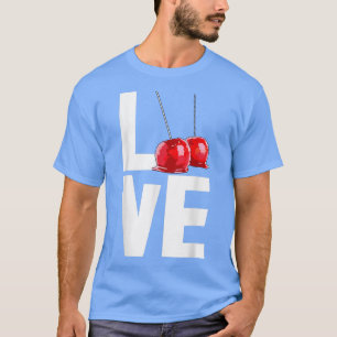 Candy Apple Love Funny Candy Dessert Women  T-Shirt