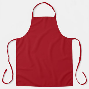 Candy Apple Red Autumn Fall Season Solid Colour Apron