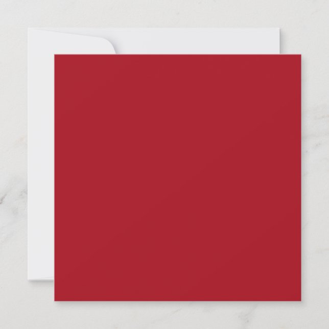 Candy Apple Red Autumn Fall Season Solid Colour Card (Front)
