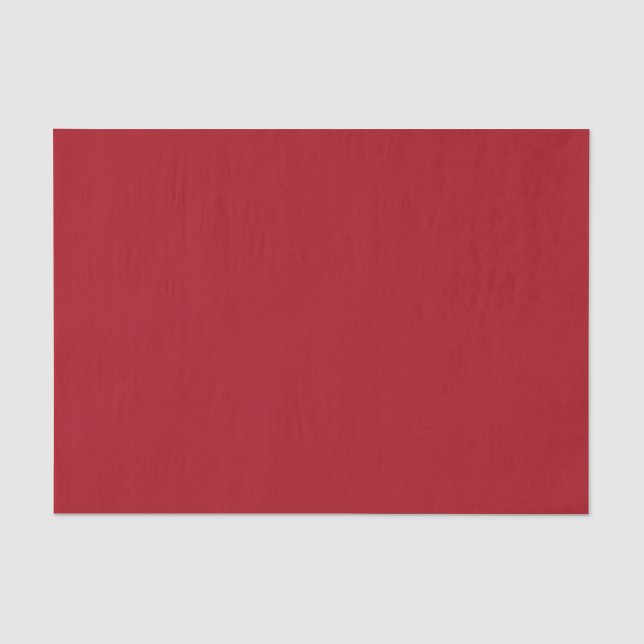 Candy Apple Red Autumn Fall Season Solid Colour Tissue Paper (Front)