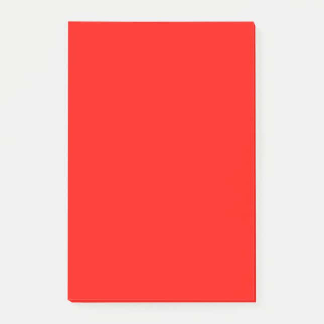 Candy Apple Red Bold Matching Colour Post-it Notes (Front)