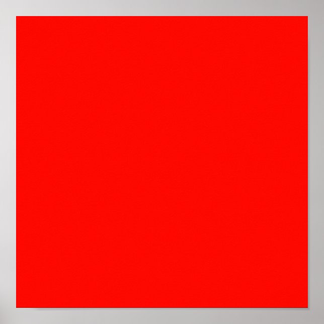 Candy Apple Red Solid Colour Poster (Front)