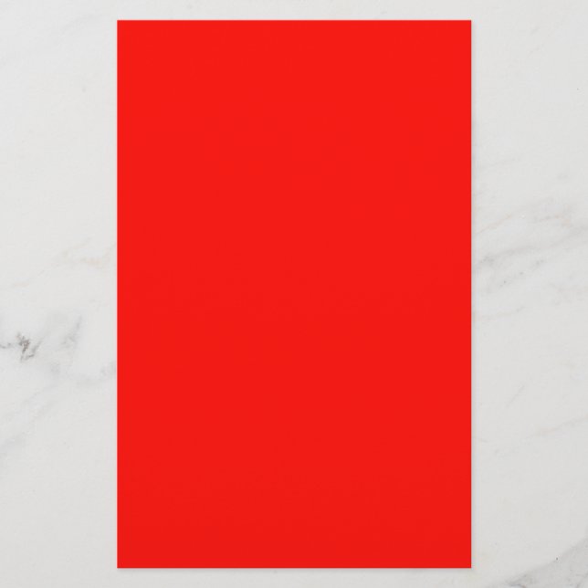Candy Apple Red Solid Colour Stationery (Front)