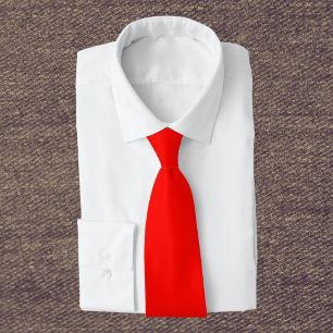 Candy Apple Red Solid Colour Tie