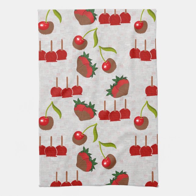 Candy Apples B Kitchen Towel (Vertical)