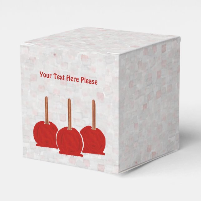 Candy Apples Favor Box (Front Side)