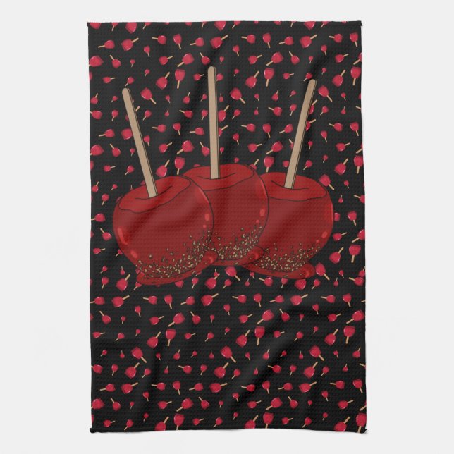 Candy Apples Kitchen Towel (Vertical)