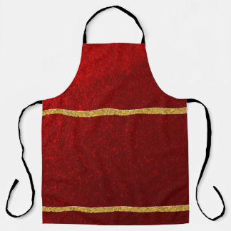 Candy Apples Red Gold  Apron