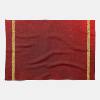 Candy Apples Red Gold  Kitchen Towel
