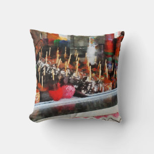 Candy Apples Throw Pillow