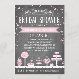 Candy Bar   Bridal Shower Invitation