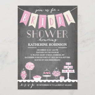 Candy Bar   Bridal Shower Invitation