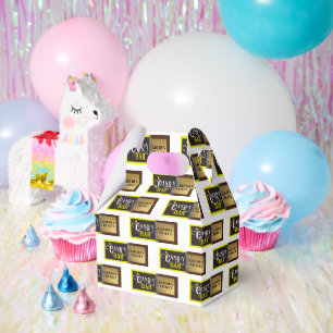 Candy Bar Golden Ticket Party Favor Box