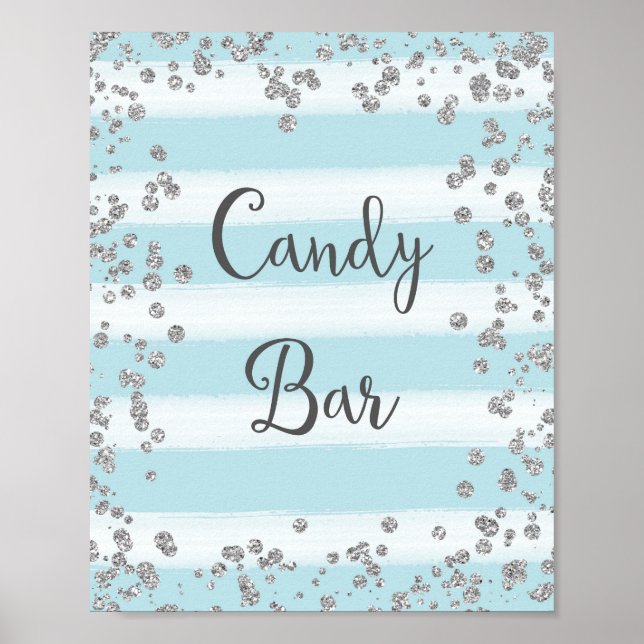 Candy Bar Wedding Poster Print (Front)