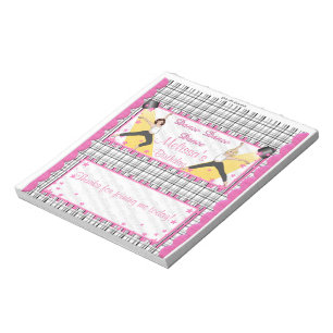Candy Bar Wrapper Birthday Dance Party Favours Notepad