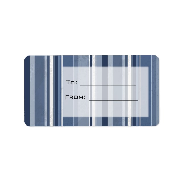 Candy Blue Stripes Label (Front)