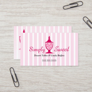 Candy Buffet and Dessert Tables Business Card