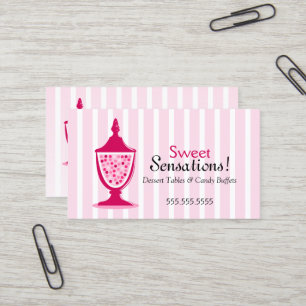 Candy Buffet and Dessert Tables Business Card