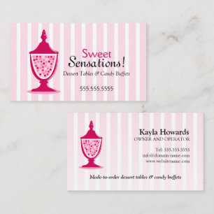 Candy Buffet and Dessert Tables Business Card